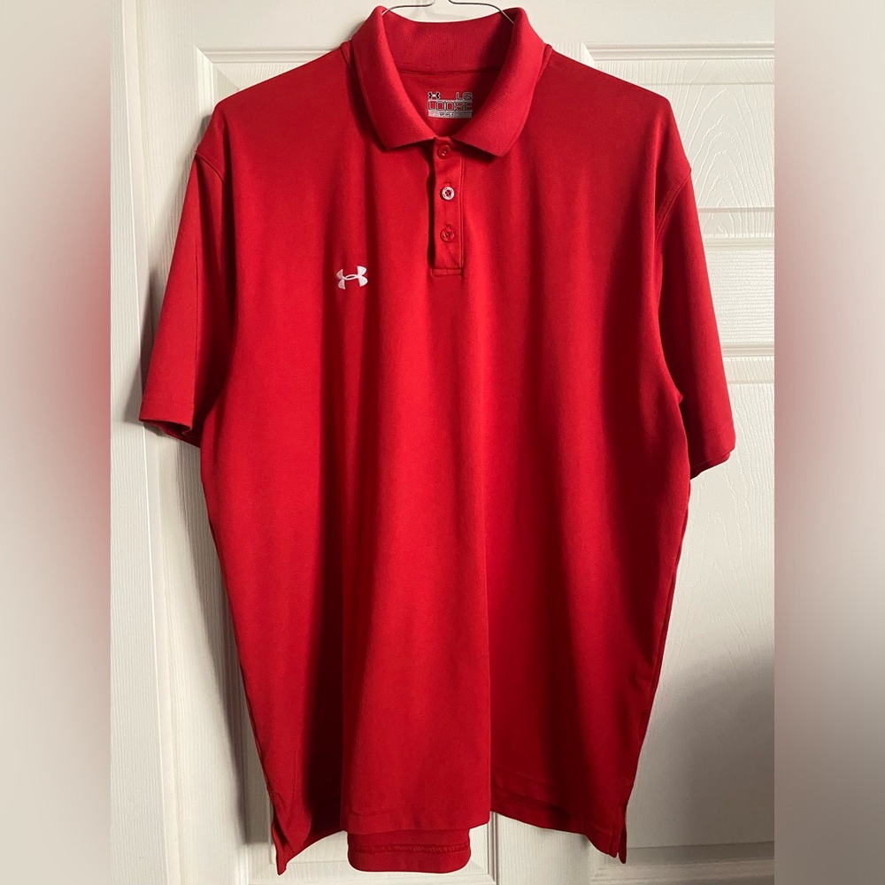 Under Armour Polo Size L (Loose) Fits like a XL